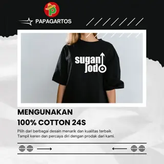 PAPAGARTOS -  TSHIRT CAR KAOS REGULER HITAM KAOS BERGAMBAR TSHIRT HITAM COTTON 24S KAOS PRIA WANITA 1