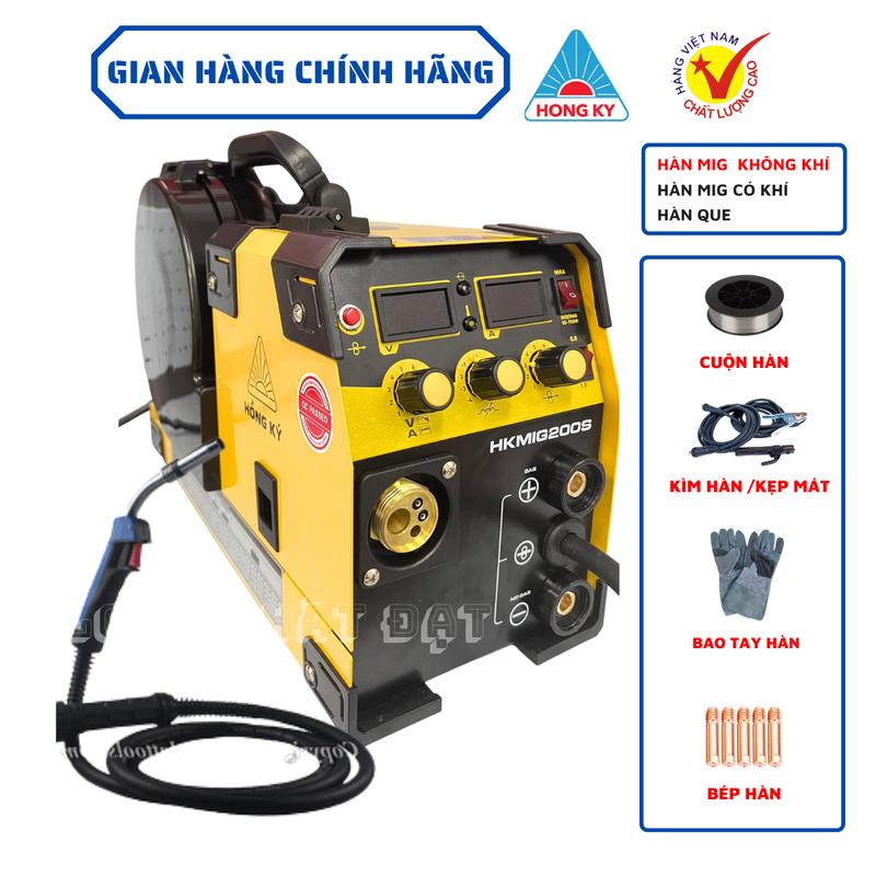  Hồng Ký Máy Hàn MIG HK200S 3 Chức Năng Cao Cấp Chuyên Dùng Cho Thợ Xưởng Công Trình Mẫu Mới 2025 