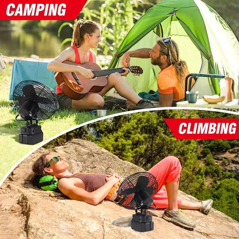 Quạt tích điện để pin dùng chung pin 21v phổ thông 8 inch, chất liệu thép sơn tĩnh điện,quạt tích điện mini pin trâu 8