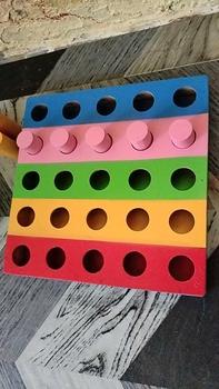 Product Review of Papan permainan pasak susun Mainan edukasi anak from K**a 0