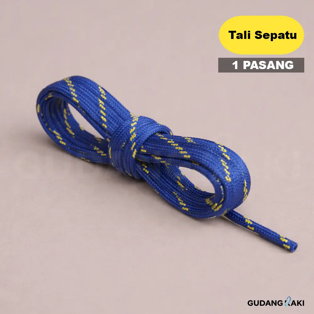 Biru strip Kuning