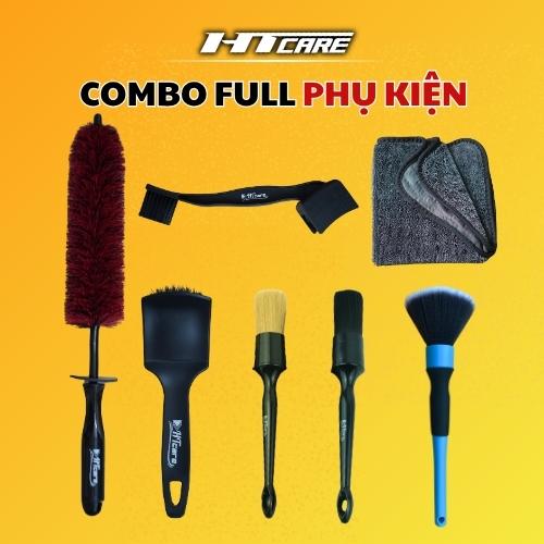 COMBO Full Phụ Kiện Chăm Sóc Xe Cao Cấp HTCARE dùng cho Ô tô xe máy - Phụ Kiện