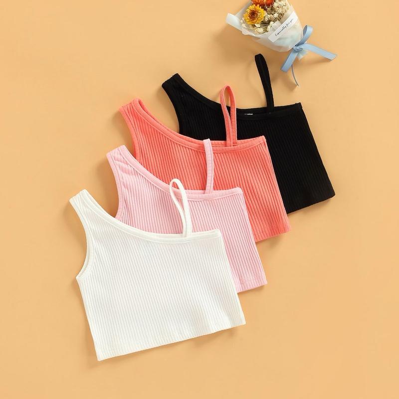 ATASAN ANAK PEREMPUAN SLEEVELESS STRAP TANK TOPS USIA 1-8th 1