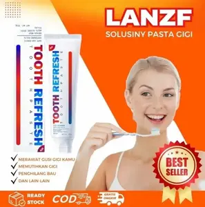 [Penjagaan di rumah] LANZF Pasta Gigi Ekstrak Herbal Menyegarkan Gigi 50g/ Memutihkan Gigi/ Perawatan Gusi Sensitif/ Solusi Perawatan Gigi Sensitif