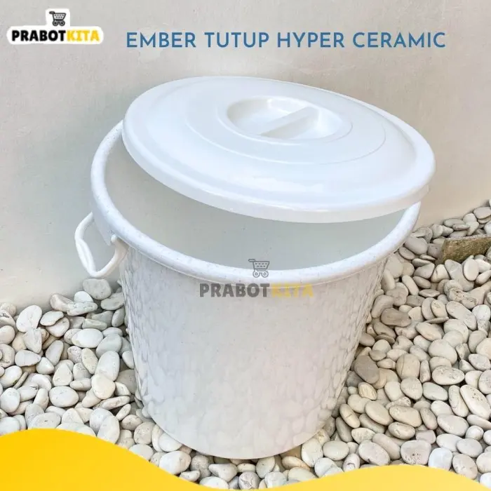 MURAH TERJANGKAU NEW !!! EMBER TUTUP HYPER CERAMIC PUTIH / EMBER 45L / EMBER MANDI / 3