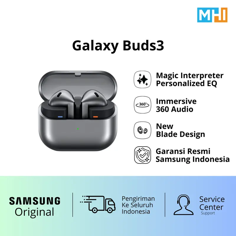 Samsung Galaxy Buds3, Buds 3 Pro, Earbuds, Original, Garansi SEIN Earphones Wireless