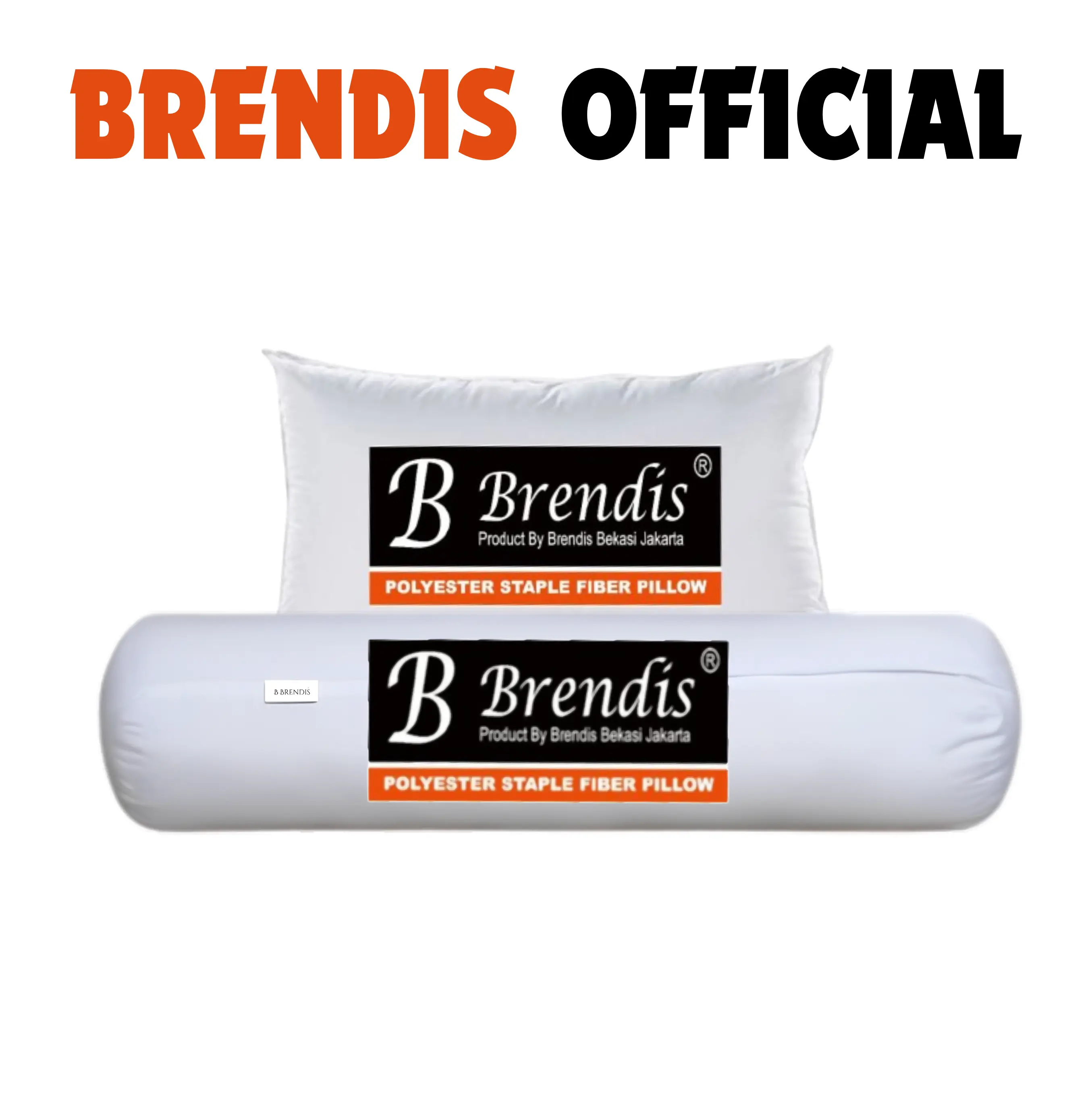 Brendis Boboyuk 1 Bantal 1 Guling Tidur Hotel Premium Kain Katun Bed