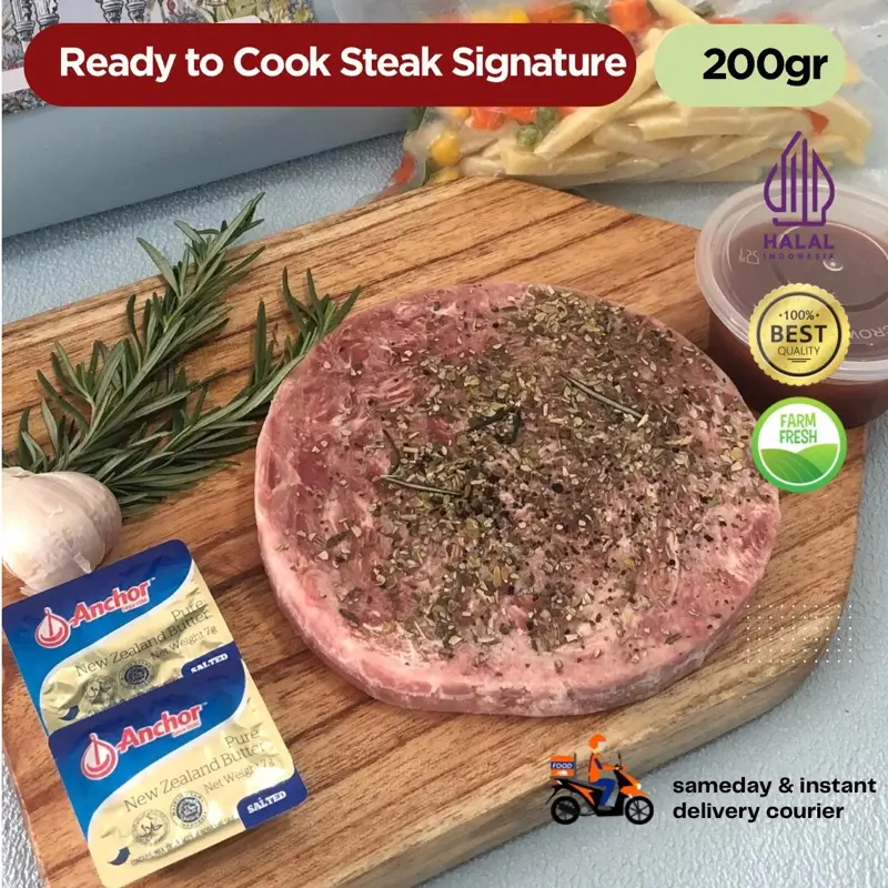Meltique steak ready to cook 200 gram / sirloin / tenderloin / rib eye