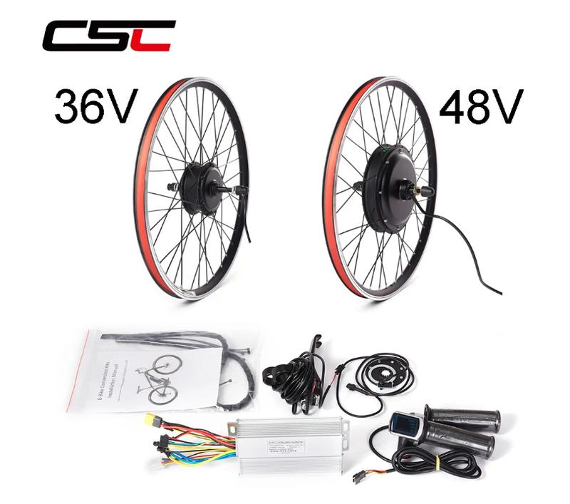 Product Introduction of CSC E-bike Conversion Kit 48V 1OOOW 15OOW hub Motor 36V 250w 350W 500W BICYCLE Wheel for 20 24 26 27.5 28 29 700C electric bike 2