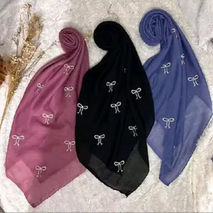 Hijab Segi Empat Paris Pita Bordir Cequete Square Best seller
