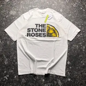 T-Shirt Oversize The stone Roses Half A Lemon - Putih Cotton Combed 24s Kaos pria Distro Bestseller Cowok Pendek