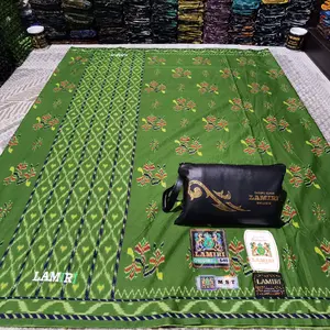 Lamiri Sarung FREE TAS, Motif Kembang Tidak Jahit Tengah Bahan Rayon Kualitas Terbaik