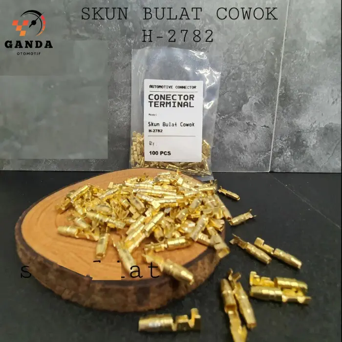 TERMINAL SKUN COWOK BULAT / SKUN MALE H-2782 PAKET 100PCS