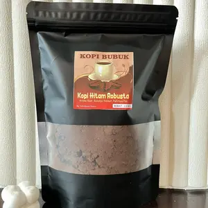 1/2 KG KOPI BUBUK HITAM ROBUSTA KOPI TRADISIONAL ENAK NIKMAT, Pahitnya Pas, Aroma kopinya kuat