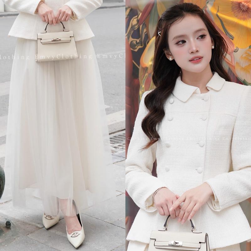 EV124-Emvy Clothing Set váy dạ dáng ngắn và dài trẻ trung thanh lịch phù hợp dạo chơi và dự tiệc | BigBuy360 - bigbuy360.vn