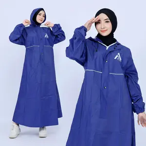 Jas Hujan FAFA Gamis Wanita Syar'i Premium Bahan PVC Anti Rembes Mantel Syari