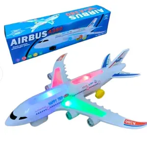 mainan anak pesawat Airbus dan Garuda A380 yang di lengkapi lampu dan suara pesawat bisa juga jalan otomatis