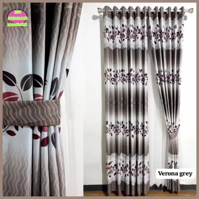 Gorden Smokring 12 Hordeng Pintu Dan Jendela Tirai Minimalis Per Pcs - Curtain