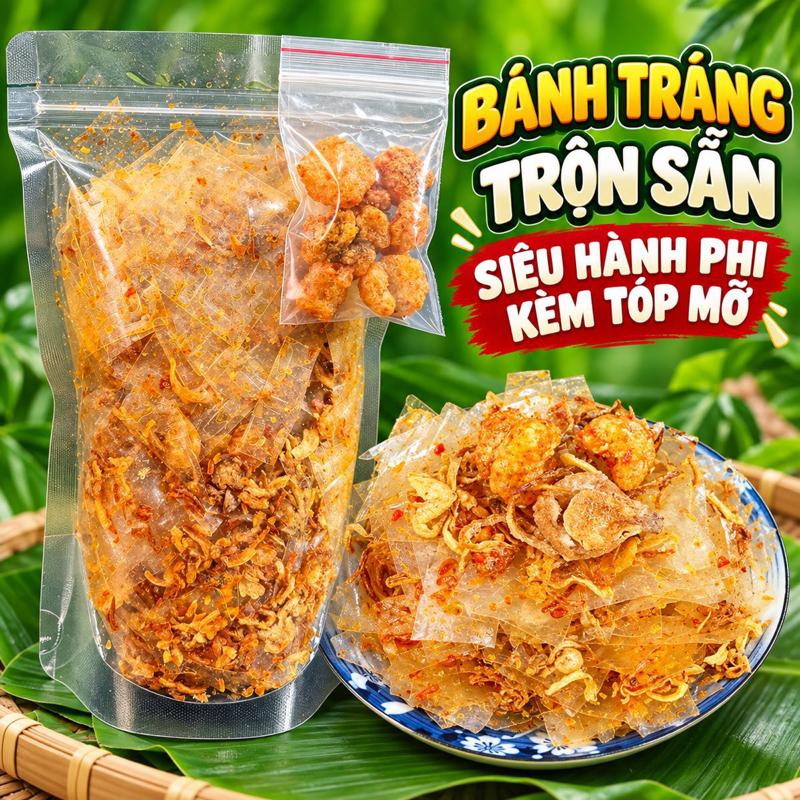 Bánh Tráng Trộn Sẵn Siêu Hành Phi Tốp Mỡ