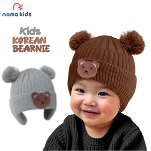 Kupluk Bayi anak Kupluk Kuping Kupluk Rajut anak cowo cewe Karakter Beruang kupluk anak lucu ciput bayi Lucu perempuan laki laki usia 1-2 tahun