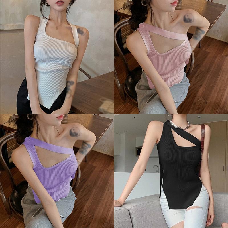 Áo Ba Lỗ Cho Nữ, Cổ Yếm Cổ, Khâu Lưới, Dây Đeo Vai Chéo, Phong Cách Cổ Điển Nữ Tính Thời Trang Mùa Hè, Gợi Cảm, Thích Hợp Cho Kỳ Nghỉ, Áo Hai Dây Có Dây Đeo 4