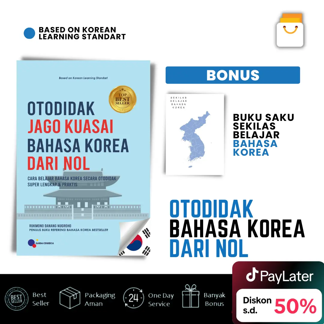 Buku Otodidak Jago Kuasai Bahasa Korea Dari Nol - Garda Cendekia