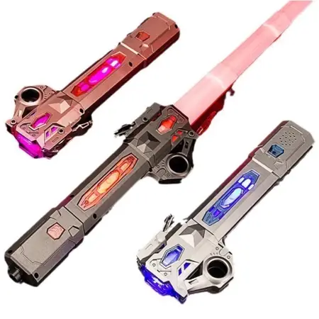 TokoLenaLea Mainan anak laki laki Pedang Lightsaber 2in1 Laser dan LED bersuara / Mainan Pedang bersuara dan Laser Toy Plastik Lampu 6