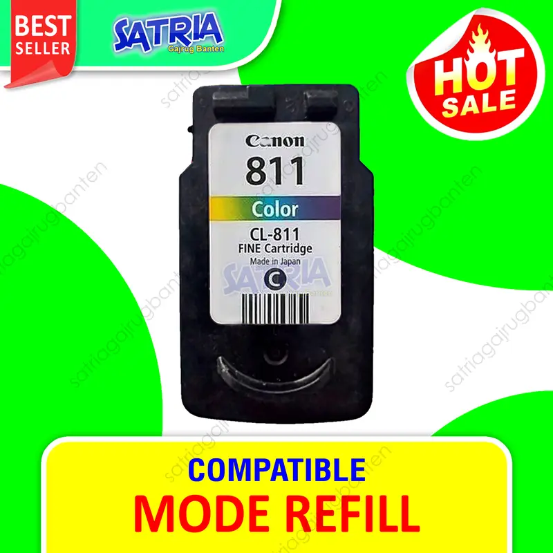 Cartridge 810 811 Catridge Tinta Printer PG-810 CL-811 Siap Pakai compatible iP2770, MP237, MP287 2