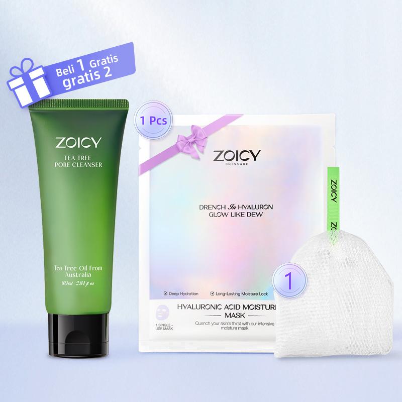 ZOICY Tea Tree Pore Cleanser 80ml - Sabun Wajah 4X Amino Asam Rendah pH ...