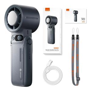 mini ventilador portátil con refrigeración real 199 velocidades, alta potencia 23h, pantalla led, plegable y silencioso