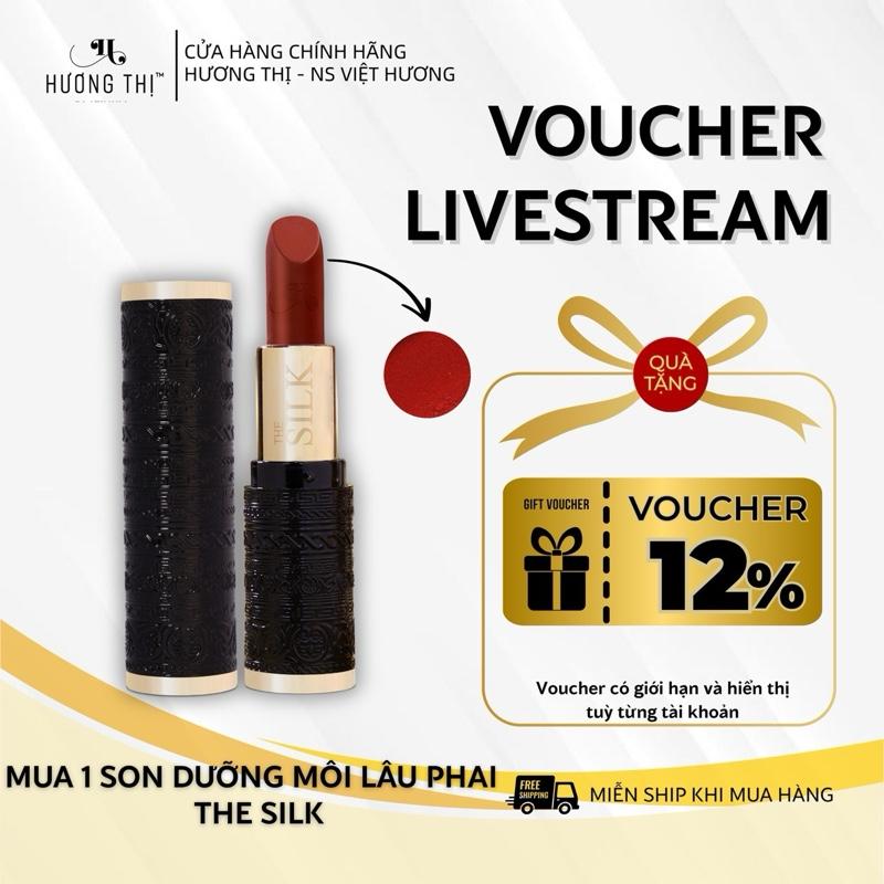 Hương Thị - Mỹ Phẩm Việt cao cấp - Son dưỡng không phai The Silk màu cam đất - dưỡng ẩm, mềm môi, màu cam trẻ trung sành điệu