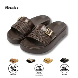 Sandal Wanita Slop Gasper GENEVA Eva Ringan Empuk Anti Slip Karet Bahan Jelly Lentur Size 36-41