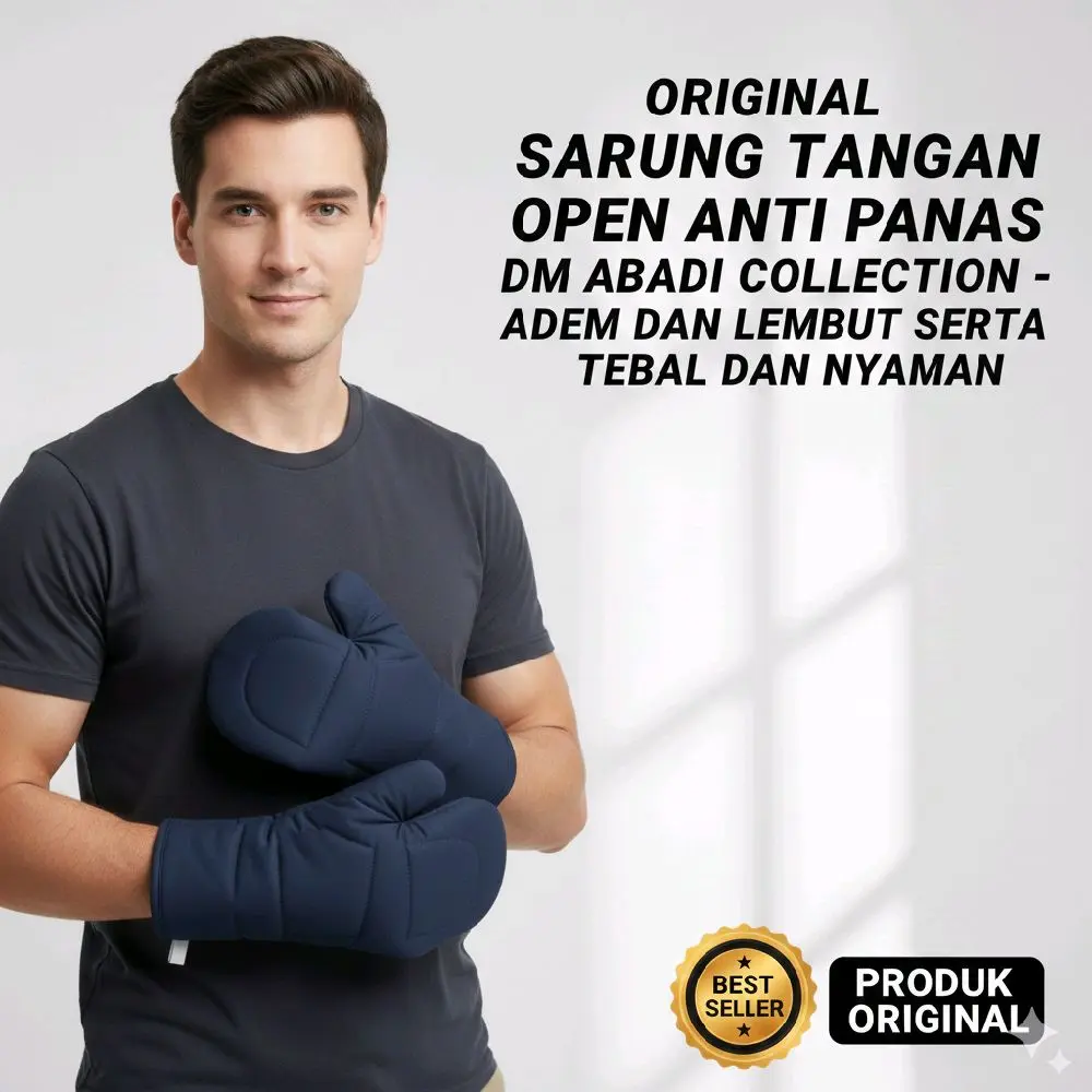 Sarung Tangan Oven Anti Panas/Dakron tebal/Bahan Cotton Drill premium/Gloves