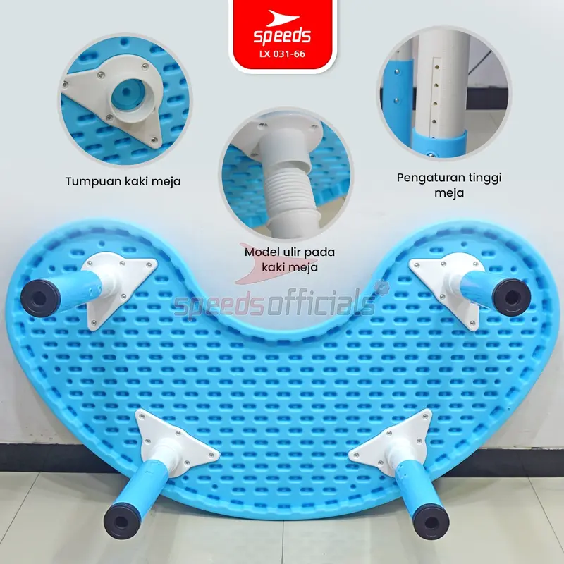 SPEEDS Meja Belajar Anak Colorful Bulan Moon Table Meja TK Paud Warna Warni Kids Table 031-66 3