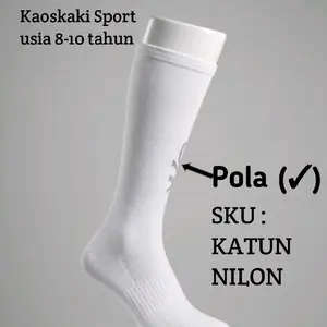 Kaoskaki Sport Usia 8-10 Tahun Lembut Nyaman Dengan Bahan Nilon Dan Katun SKU: KATUN NILON