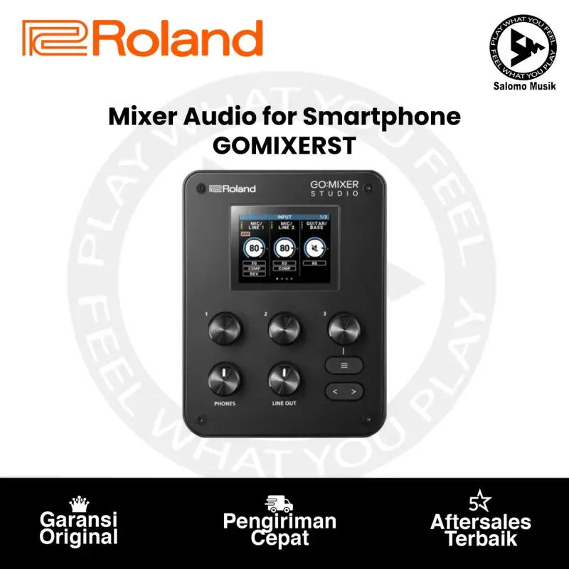 Mixer Audio for Smartphone Roland GO MIXERST 12 Inch Input 6 Inch Output Original