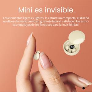 mini auriculares bluetooth invisibles - auriculares inalámbricos ergonómicos con calidad de sonido premium y emparejamiento automático en un solo paso