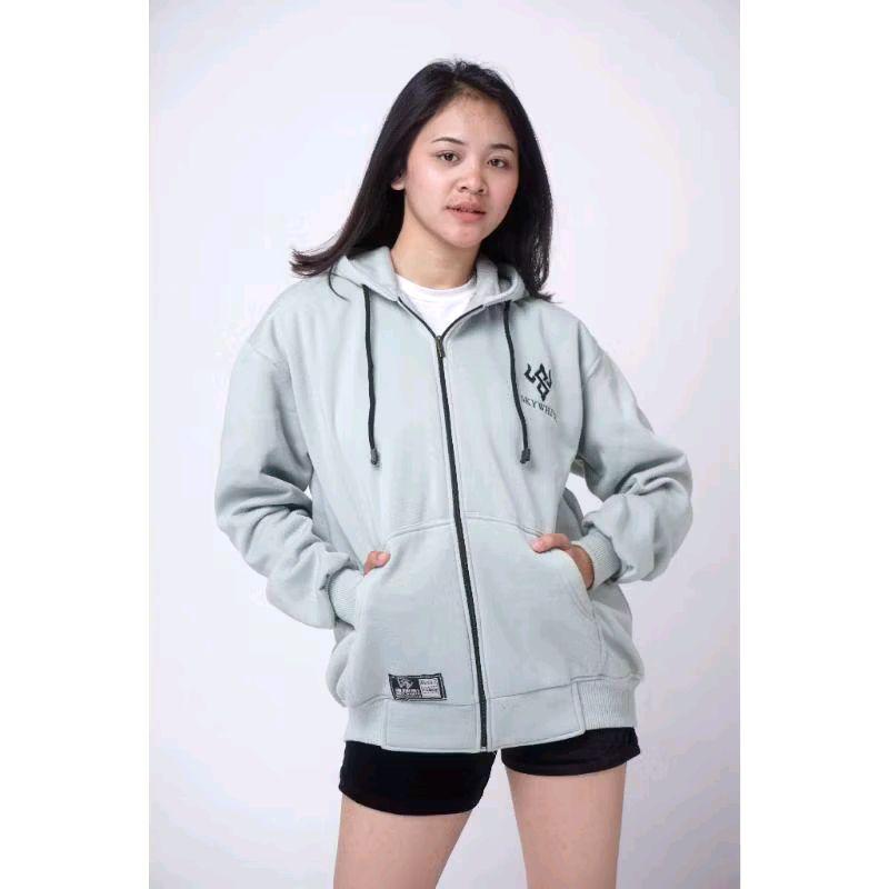 JAKET CWE HOODIE SWEATER ZIPPER RESLETING,  BAHAN TEBAL GRAMASI 280. 0