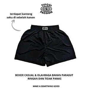 Celana Pendek Boxer Pants Casual Olahraga Parasut Cringckel Ringan dan Dingin Unisex Shorts Pendek Nyaman Santai