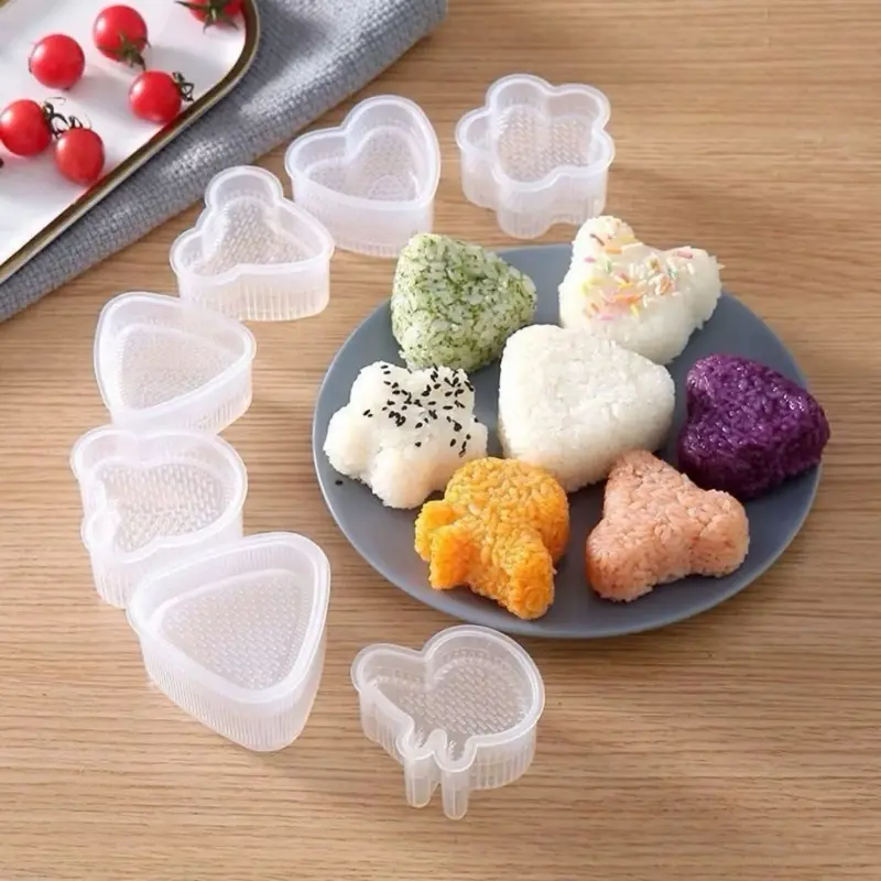 ￼Khuôn Cơm Dễ Thương Hình Hoạt Hình 7 Chiếc Hộp Cơm Trưa Trẻ Em Khuôn Bento 7