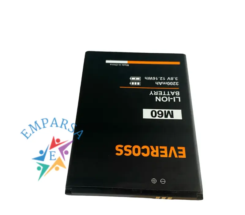 Baterai For Evercoss M60   - Double Power New Batrai Batre Battre Batery Battery Batere hp Handphone Henfone Dabel Pawer Ever Coss Evercross . Ep 3