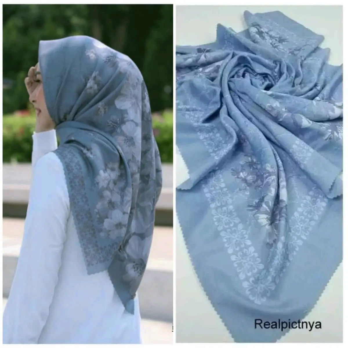 HIJAB VOAL SEGIEMPAT MOTIF Hijab Segi Empat | Jilabab Segi Empat Motif | Kerusung Voal Muslim  Square