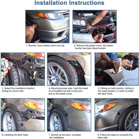 Product Introduction of 30mm Quick Release Hood Lock Clip Push Button Car Bumper Latch Kit 2