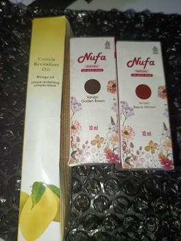 Product Review of NUFA HENNA KUKU INAIKUKU HENNAKUKU KUTEK HENNA Black Brown Cherry Maroon from A**y 0