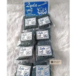 ECER 1 PCS Sabut Gosok Jala Jaring Cuci Piring / Sabut Jaring Hijau Cuci Piring / Sabut Jala Cuci Piring Nylon