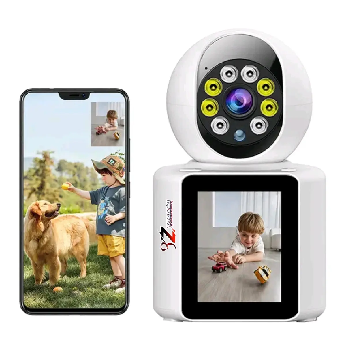IP Camera cctv wifi komunikasi 2 arah dengan video call wireles kamera cctv Ponsel Adaptor
