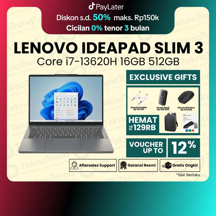 Gambar Pickup / Kurir Toko | Laptop Lenovo IDEAPAD 3 14IRH10 Core i7-13620H 16GB 512GB 14" WUXGA IPS dari TeknoTrend ID Kota Administrasi Jakarta Pusat Tokopedia