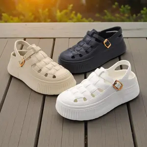 Clog Wanita YT678 Terbaru 2025 Baim Tinggi 5cm Model Kekinian Cantik Casual Nyaman Untuk Aktivitas Sehari-hari Sandal Suede