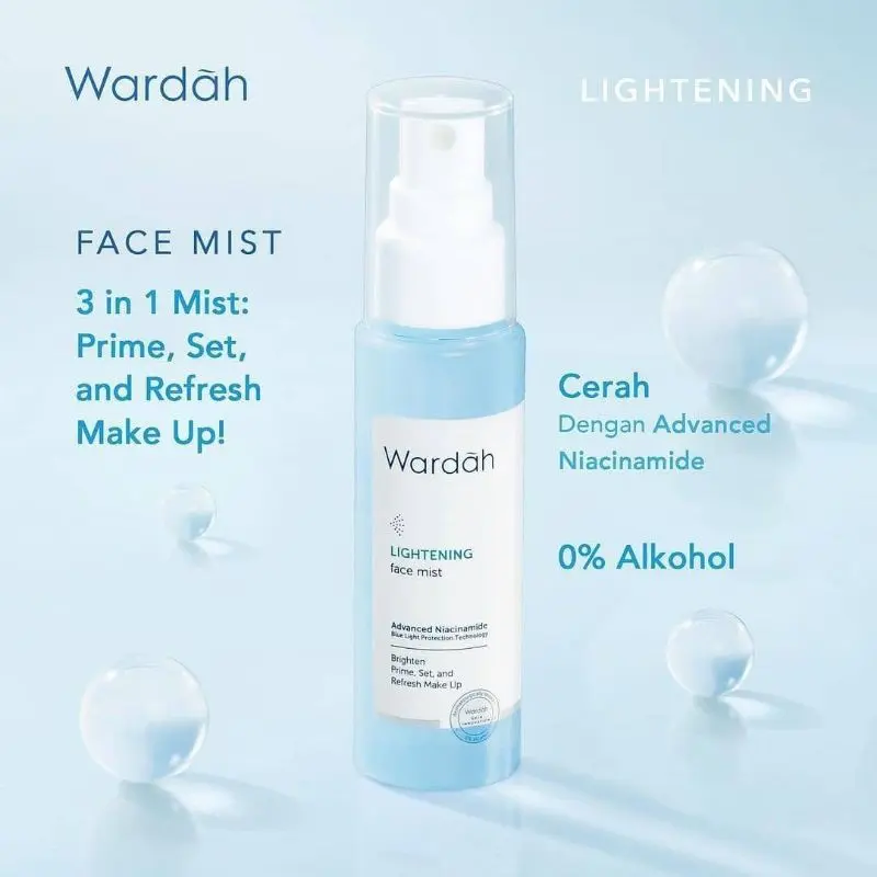 Wardah Lightening Face Mist 60 ml  | Primer | Setting Spray | Refresh 1