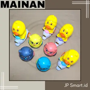 Mainan Anak Anak Tipe Tekan Meluncur Bebas Model Hewan Bebek Vespa Burung Hantu Untuk Anak Bayi Anak Kecil